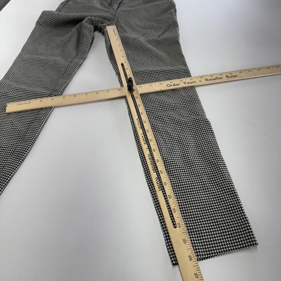 Zara Pants Womens XS Black White Houndstooth Slim Trousers‎ Stretch Classic - Picture 8 of 8